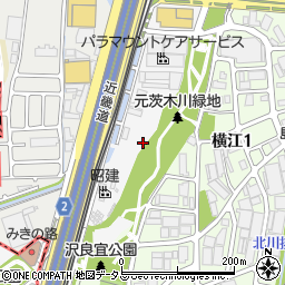 大阪府茨木市高浜町3周辺の地図
