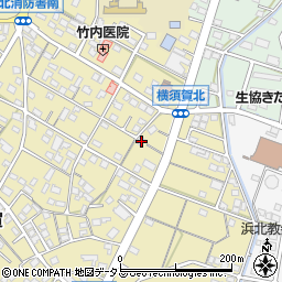 静岡県浜松市浜名区横須賀608周辺の地図