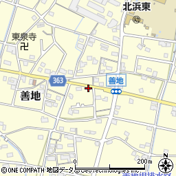 静岡県浜松市浜名区善地430周辺の地図