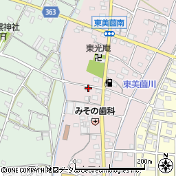 静岡県浜松市浜名区東美薗129周辺の地図