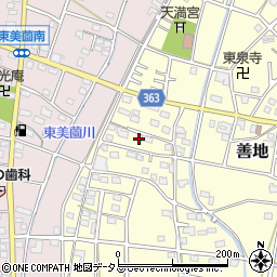 静岡県浜松市浜名区善地512周辺の地図