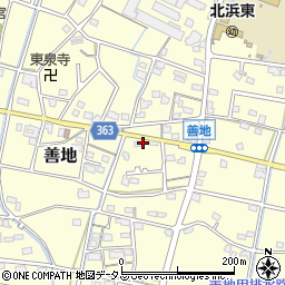 静岡県浜松市浜名区善地431周辺の地図