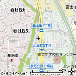 兵庫県伊丹市北本町2丁目268周辺の地図