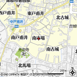 愛知県蒲郡市形原町南市場周辺の地図