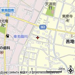 静岡県浜松市浜名区善地511周辺の地図
