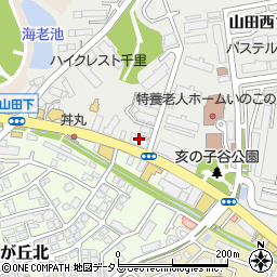 いすゞオート西形株式会社　千里営業所周辺の地図