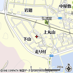 愛知県西尾市東幡豆町走り付55周辺の地図