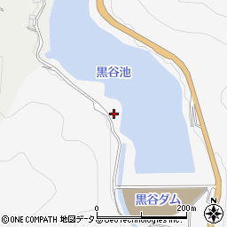 岡山県黒谷ダム管理事務所周辺の地図