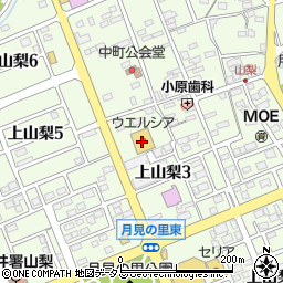 静岡県袋井市上山梨5周辺の地図