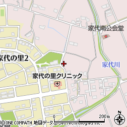 静岡県掛川市家代2206-1周辺の地図