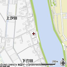 愛知県西尾市一色町松木島下汐田195周辺の地図