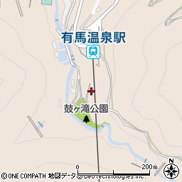 兵庫県神戸市北区有馬町1703周辺の地図