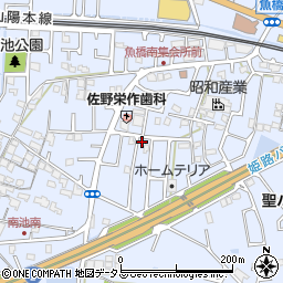兵庫県高砂市阿弥陀町魚橋957-1周辺の地図