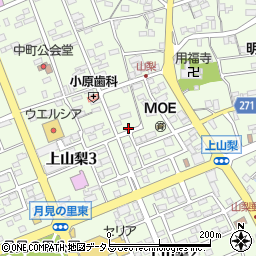 静岡県袋井市上山梨3丁目9周辺の地図