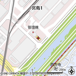 ファミリーマート大阪府中央卸売市場店周辺の地図