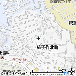 大阪府枚方市茄子作北町周辺の地図