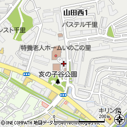 吹田ケアセンター周辺の地図