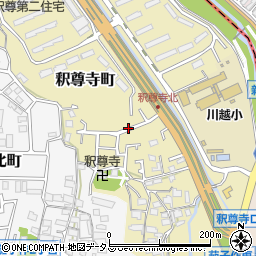 大阪府枚方市釈尊寺町32周辺の地図