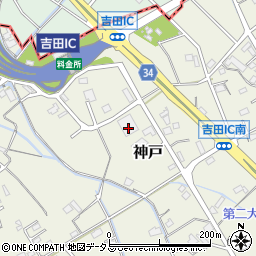 静岡県榛原郡吉田町神戸1530周辺の地図
