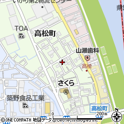 地域利用施設高松会館周辺の地図