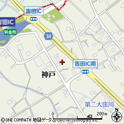 静岡県榛原郡吉田町神戸1546-2周辺の地図