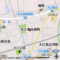 兵庫県姫路市網干区大江島寺前町周辺の地図