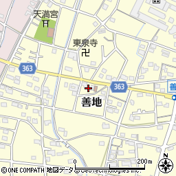 静岡県浜松市浜名区善地462周辺の地図