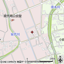 静岡県掛川市家代98周辺の地図