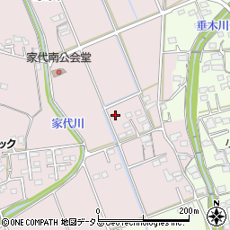 静岡県掛川市家代144周辺の地図