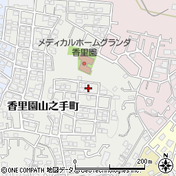 大阪府枚方市香里園山之手町42周辺の地図