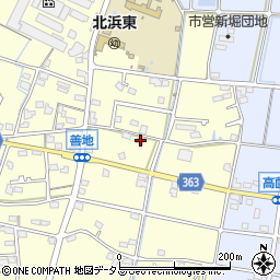 静岡県浜松市浜名区善地291-1周辺の地図