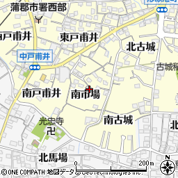 愛知県蒲郡市形原町南市場27周辺の地図