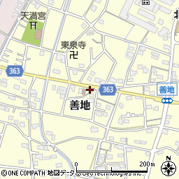 静岡県浜松市浜名区善地457周辺の地図