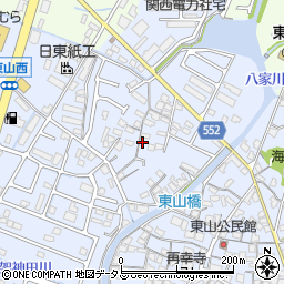 兵庫県姫路市東山376周辺の地図