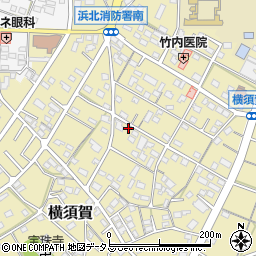 静岡県浜松市浜名区横須賀617周辺の地図