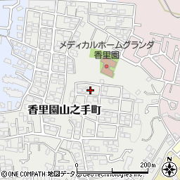 大阪府枚方市香里園山之手町38-12周辺の地図