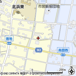 静岡県浜松市浜名区善地304周辺の地図