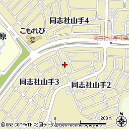 京都府京田辺市多々羅駒ケ谷周辺の地図
