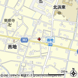 静岡県浜松市浜名区善地218周辺の地図