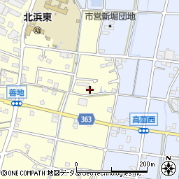 静岡県浜松市浜名区善地305周辺の地図