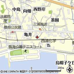 愛知県西尾市東幡豆町亀井4周辺の地図