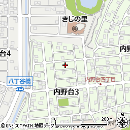 静岡県浜松市浜名区内野台3丁目7周辺の地図