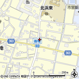 静岡県浜松市浜名区善地236周辺の地図