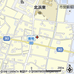 静岡県浜松市浜名区善地233周辺の地図