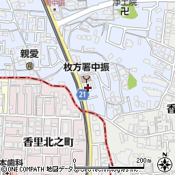 大阪府枚方市南中振1丁目16-27周辺の地図