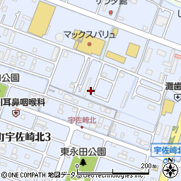 兵庫県姫路市東山1446周辺の地図