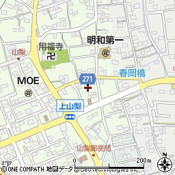 静岡県袋井市上山梨864-8周辺の地図