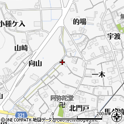 愛知県蒲郡市西浦町神谷門戸54-3周辺の地図