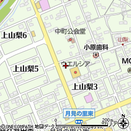 静岡県袋井市上山梨3周辺の地図