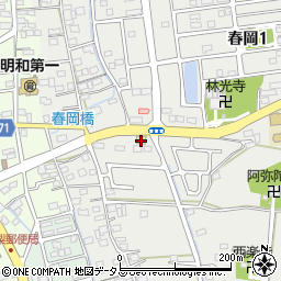 静岡県袋井市春岡853周辺の地図